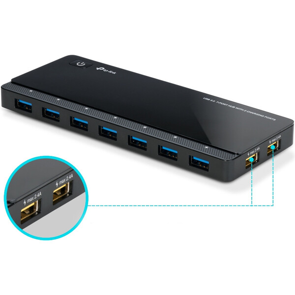 TP-Link-UH720-HUB-7v1-cerny