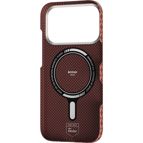 Benks-ArmorGrid-ArmorAir-Kevlar-MagSafe-kryt-iPhone-17-Pro-Terra-Orange