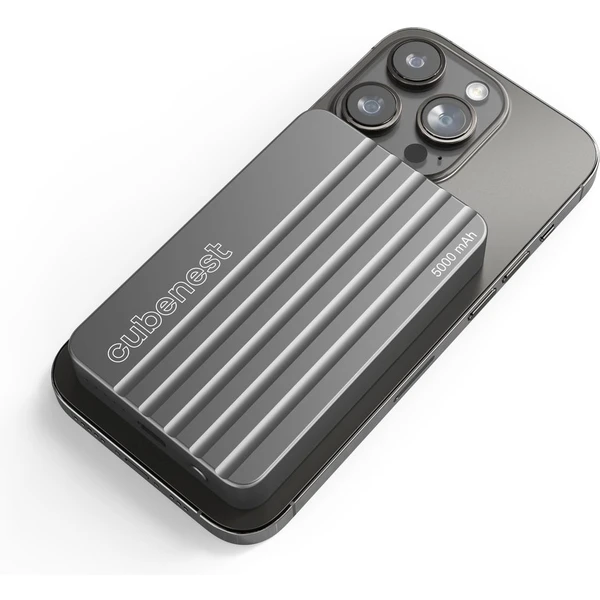 CubeNest S1B1 MagSafe powerbanka (5000 mAh) šedá - Powerbanky - Obrázek WD13000L01