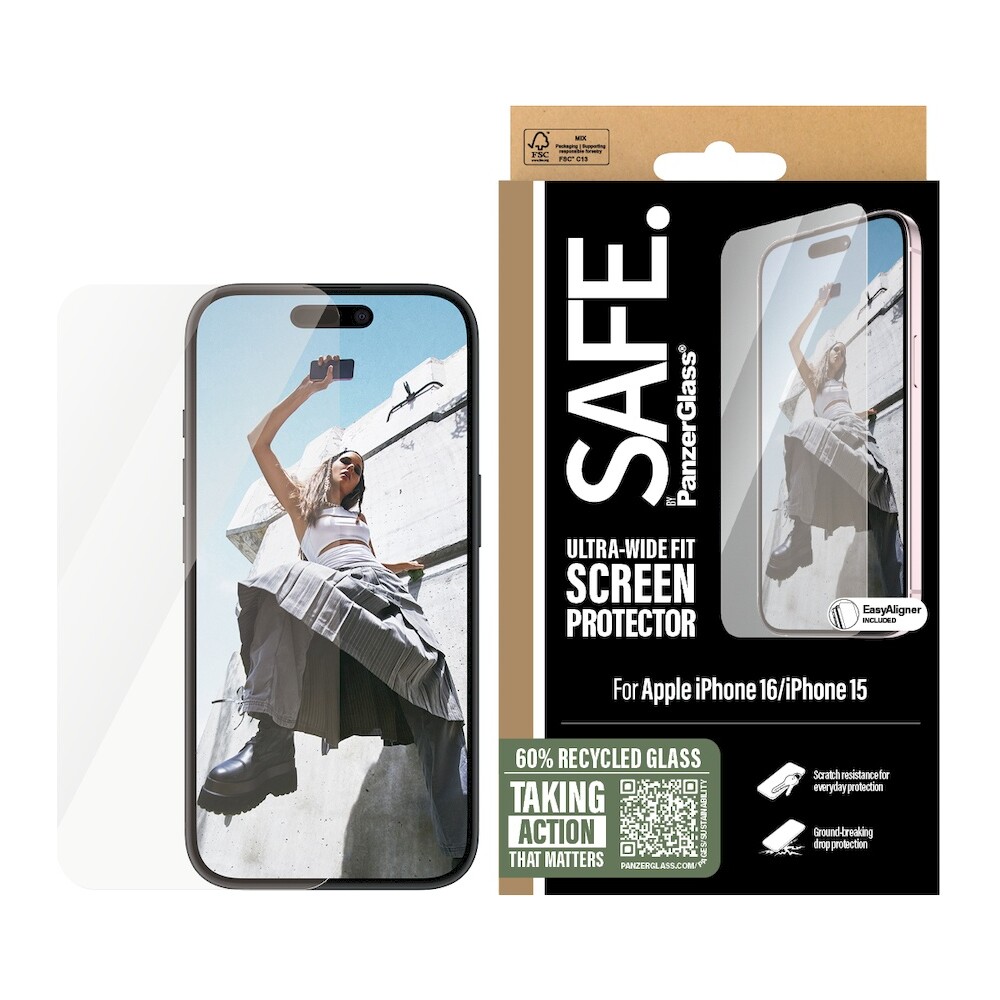 PanzerGlass-SAFE-Ultra-Wide-Fit-sklo-Apple-iPhone-16-15