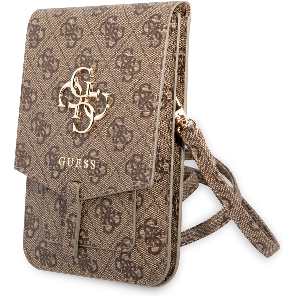 Guess-PU-4G-Metal-Logo-univerzalni-brasna-pro-telefon-hneda