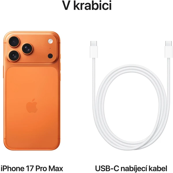 Apple iPhone 17 Pro Max 256GB kosmicky oranžový - Mobilní telefony - Obrázek WLNH000K01