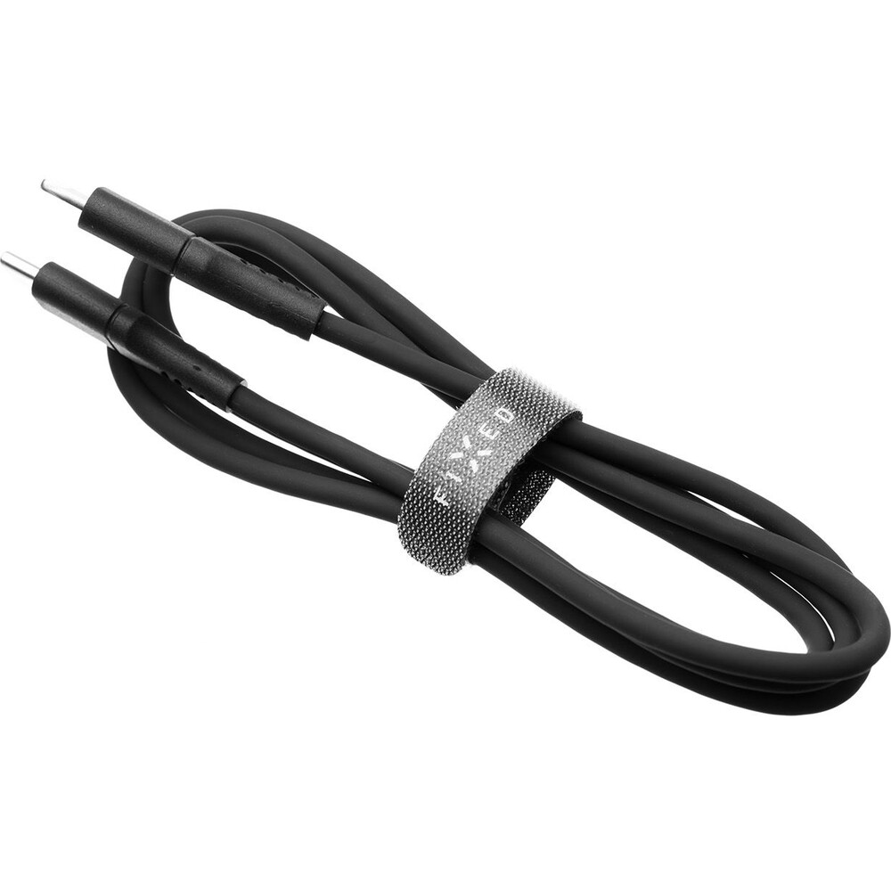 FIXED-Liquid-silicone-USB-C-USB-C-napajeci-kabel-60W-1-2m-cerny