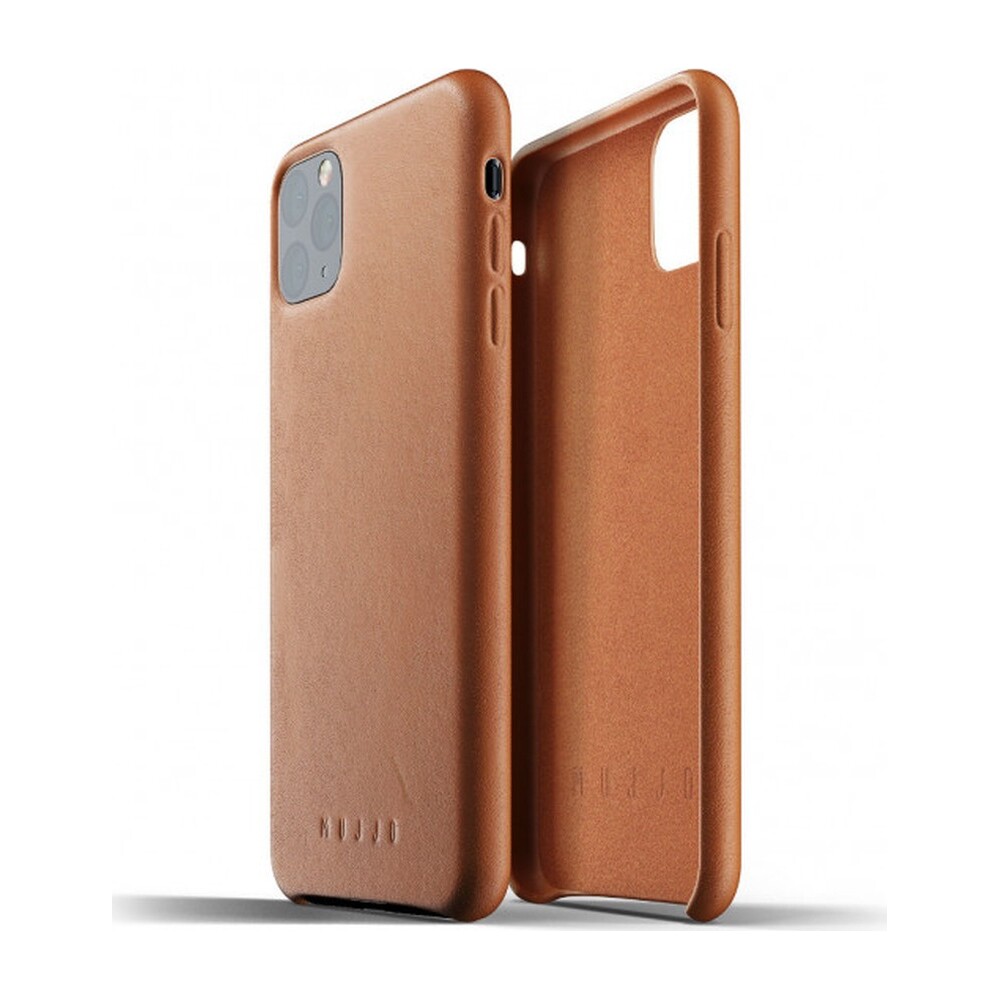 Mujjo-Full-Leather-kryt-Apple-iPhone-11-Pro-Max-zlutohnedy