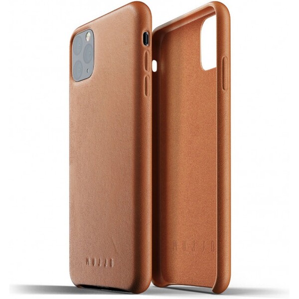 Mujjo-Full-Leather-kryt-Apple-iPhone-11-Pro-Max-zlutohnedy