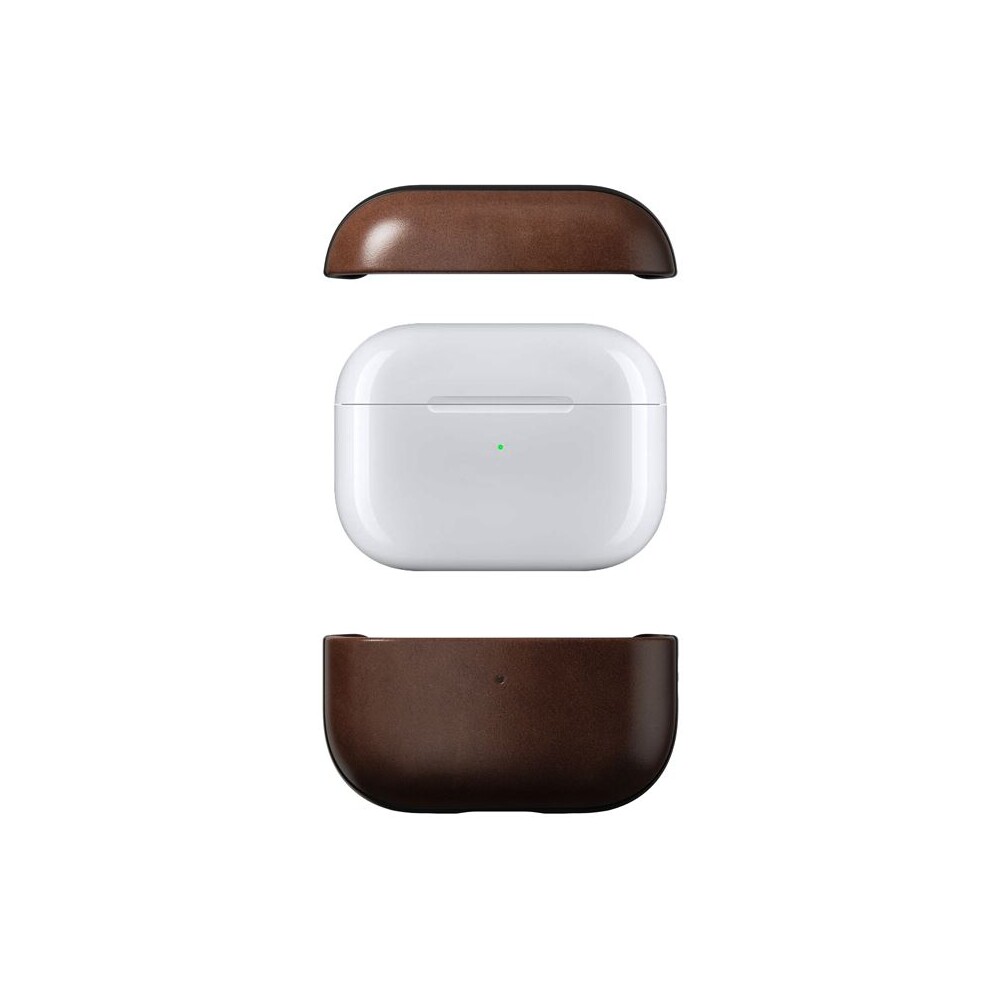 Nomad-Modern-Leather-pouzdro-AirPods-Pro-2-generace-tmave-hnede