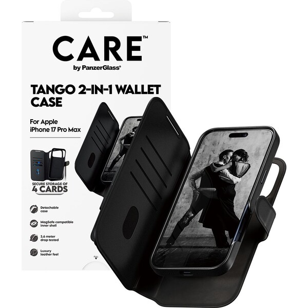 PanzerGlass-CARE-Tango-2v1-Wallet-pouzdro-s-MagSafe-Apple-iPhone-17-Pro-Max-cerne