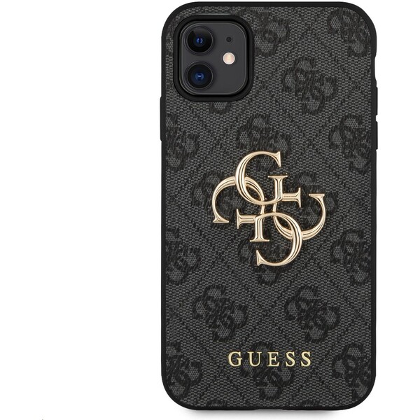 Guess-PU-4G-Metal-Logo-kryt-iPhone-11-sedy