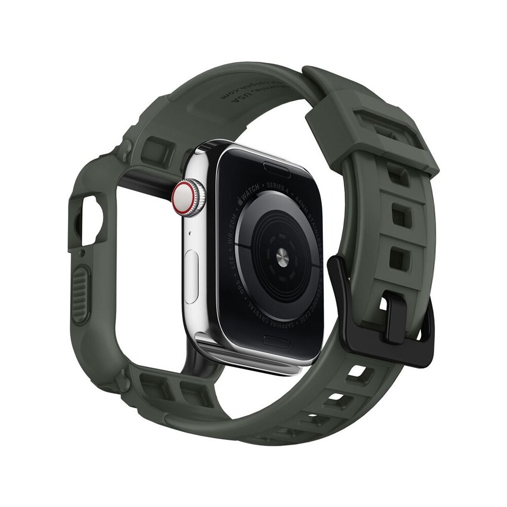Spigen-Rugged-Armor-Pro-reminek-s-pouzdrem-Apple-Watch-44-45mm-zeleny