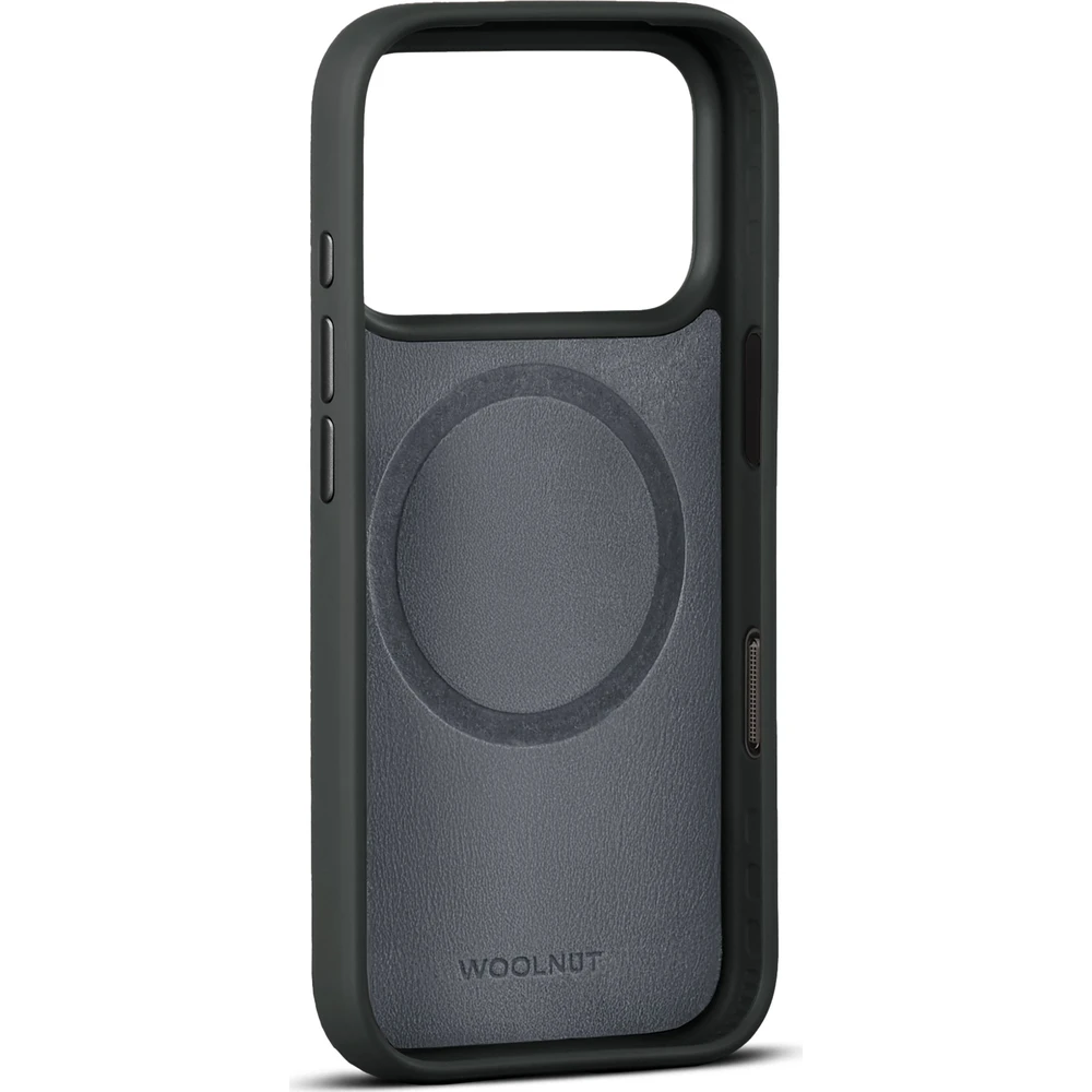 Woolnut-MagSafe-kozeny-kryt-iPhone-17-Pro-cerny