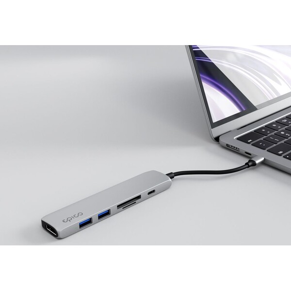 Epico-6v1-hlinikovy-hub-8K-s-USB-C-hvezdne-stribrny