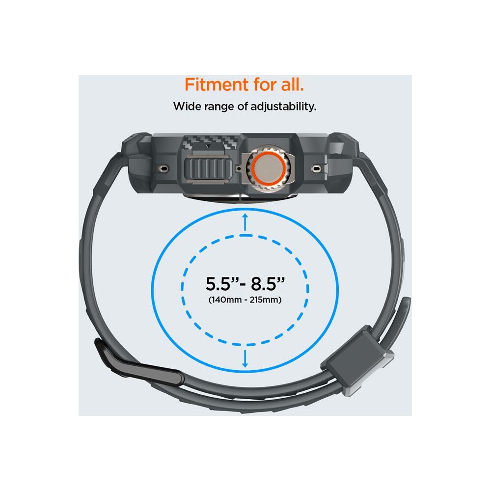 Spigen-Rugged-Armor-Pro-reminek-s-pouzdrem-Apple-Watch-Ultra-3-2-1-49mm-sedy