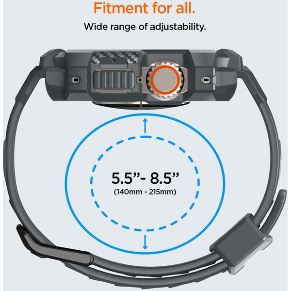 Spigen-Rugged-Armor-Pro-reminek-s-pouzdrem-Apple-Watch-Ultra-3-2-1-49mm-sedy