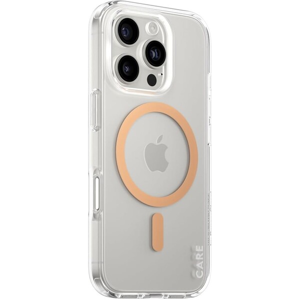 PanzerGlass-CARE-kryt-Apple-iPhone-16-Pro-MagSafe-Urban-Combat-ciry-broskvovy
