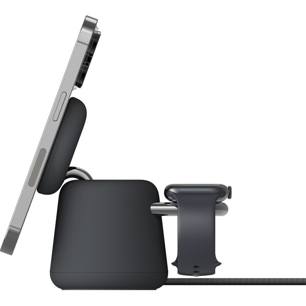 Belkin-BOOST-CHARGE-PRO-Qi2-15W-2v1-Nabijeci-MagSafe-stojanek-pro-iPhone-Apple-Watch-AirPods-tmave-