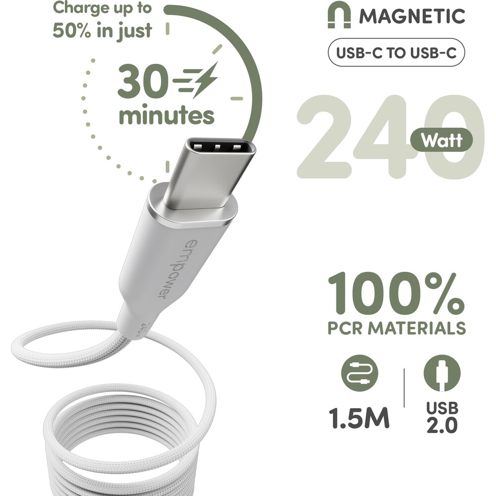 PanzerGlass-USB-C-USB-C-magneticky-napajeci-kabel-240W-1-5m-bily