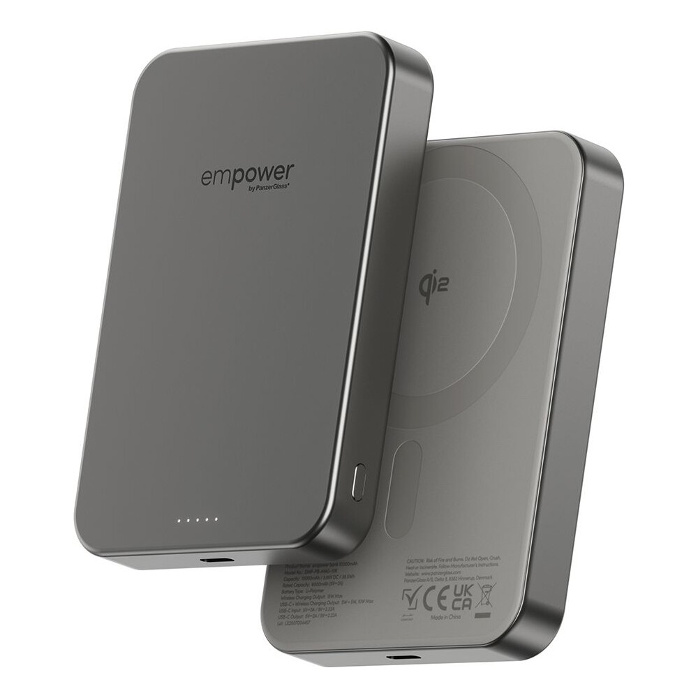 PanzerGlass-empower-bezdratova-Qi2-powerbanka-10000-mAh-MagSafe-seda