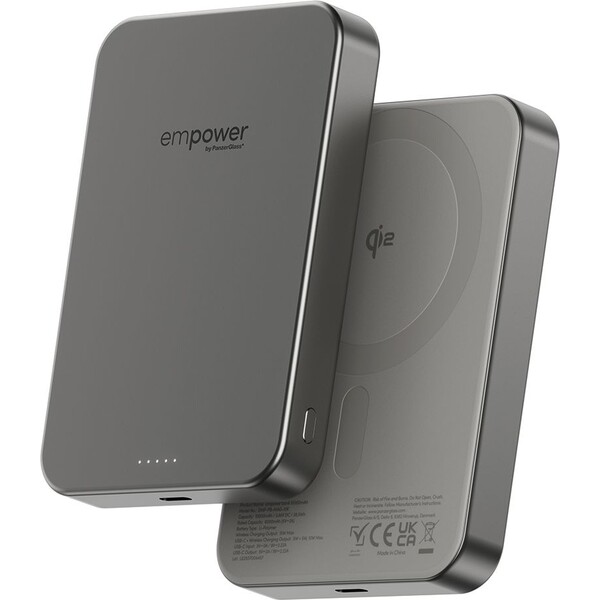 PanzerGlass-empower-bezdratova-Qi2-powerbanka-10000-mAh-MagSafe-seda