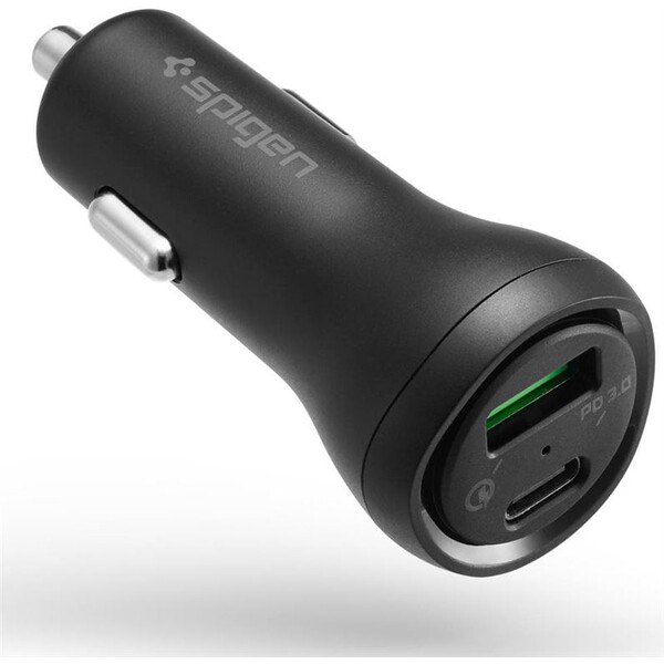 Spigen-Car-Charger-F31QC-USB-C-nabijecka-do-auta-PD-QC-48W-cerna