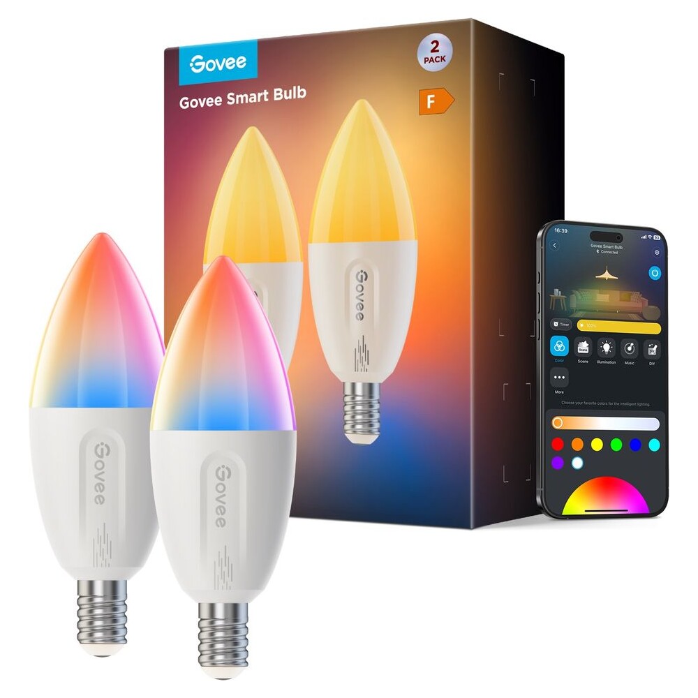 Govee-Smart-zarovka-RGBWW-5W-50W-400lm-E14-Long-Life-2ks-Matter