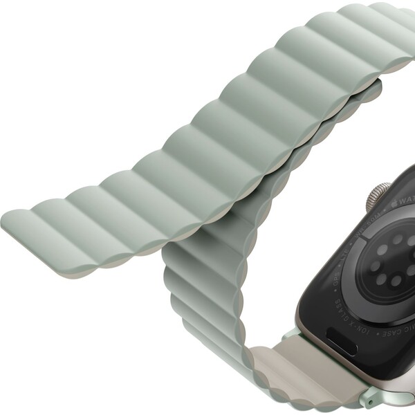 UNIQ-Revix-oboustranny-reminek-pro-Apple-Watch-49-46-45-44-42mm-Sage-sedolozeny-bezovy-