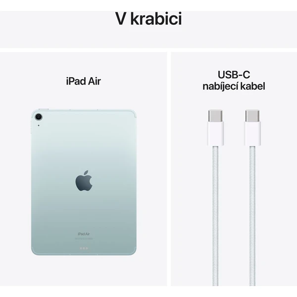 Apple iPad Air 11" 256GB Wi-Fi + Cellular modrý (2024)  - Tablety - Obrázek XB84000J01