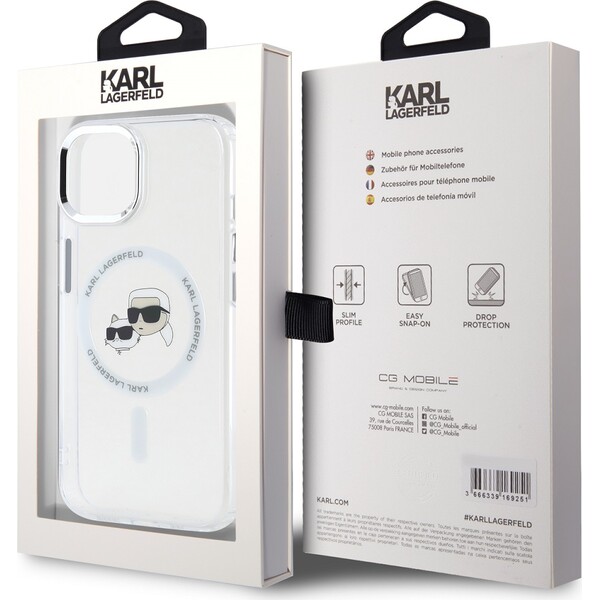 Karl-Lagerfeld-IML-K-CH-Heads-Metal-Frame-MagSafe-zadni-kryt-iPhone-15-ciry