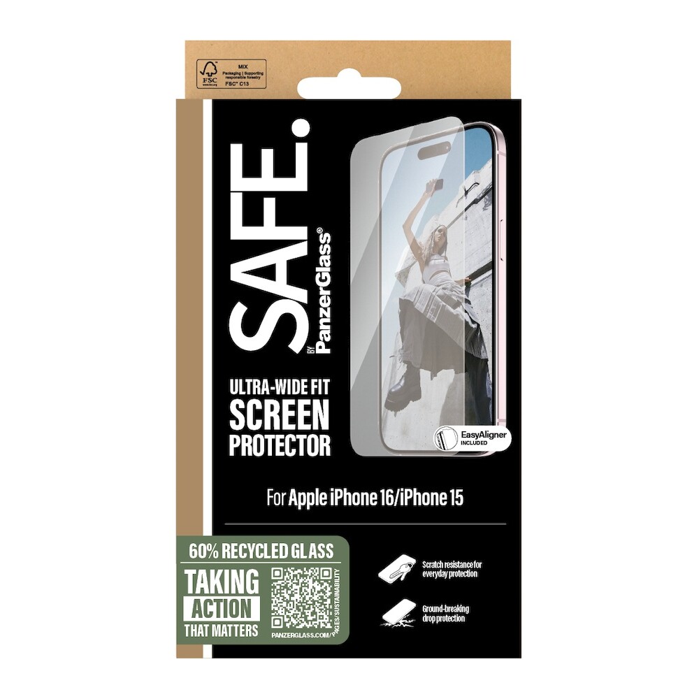 PanzerGlass-SAFE-Ultra-Wide-Fit-sklo-Apple-iPhone-16-15
