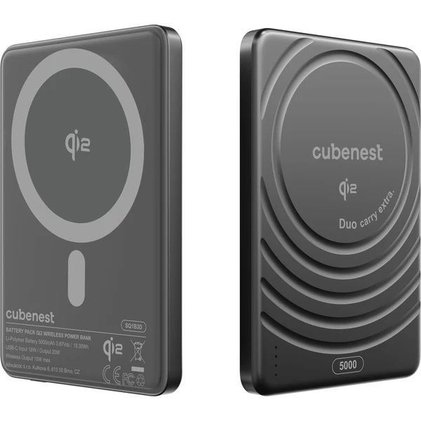 CubeNest-SQ1B3D-SlimDual-Qi2-MagSafe-powerbanka-5000-mAh-cerna
