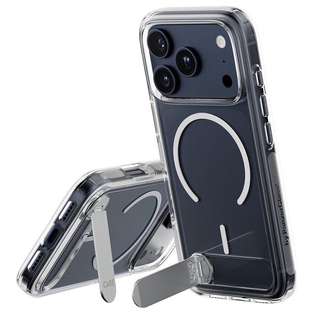 PanzerGlass-CARE-Kickstand-kryt-s-MagSafe-Apple-iPhone-17-Pro-stribrny-bily