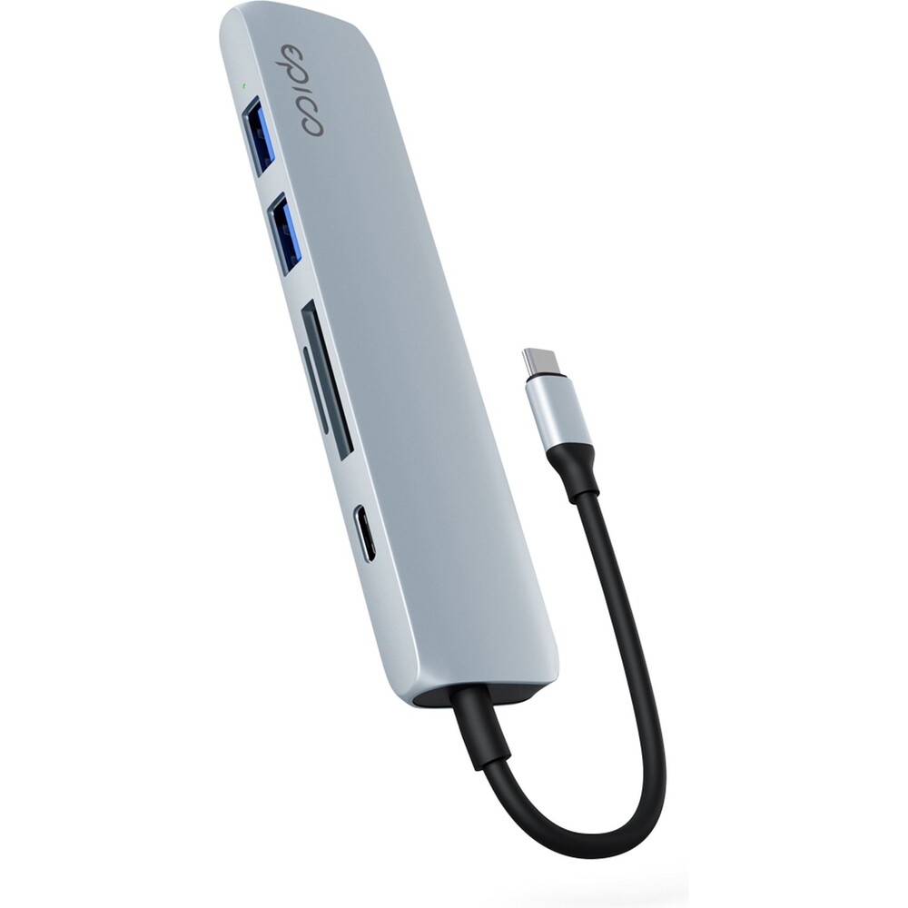 iWant-by-Epico-6v1-hlinikovy-hub-8K-s-USB-C-blankytne-modry