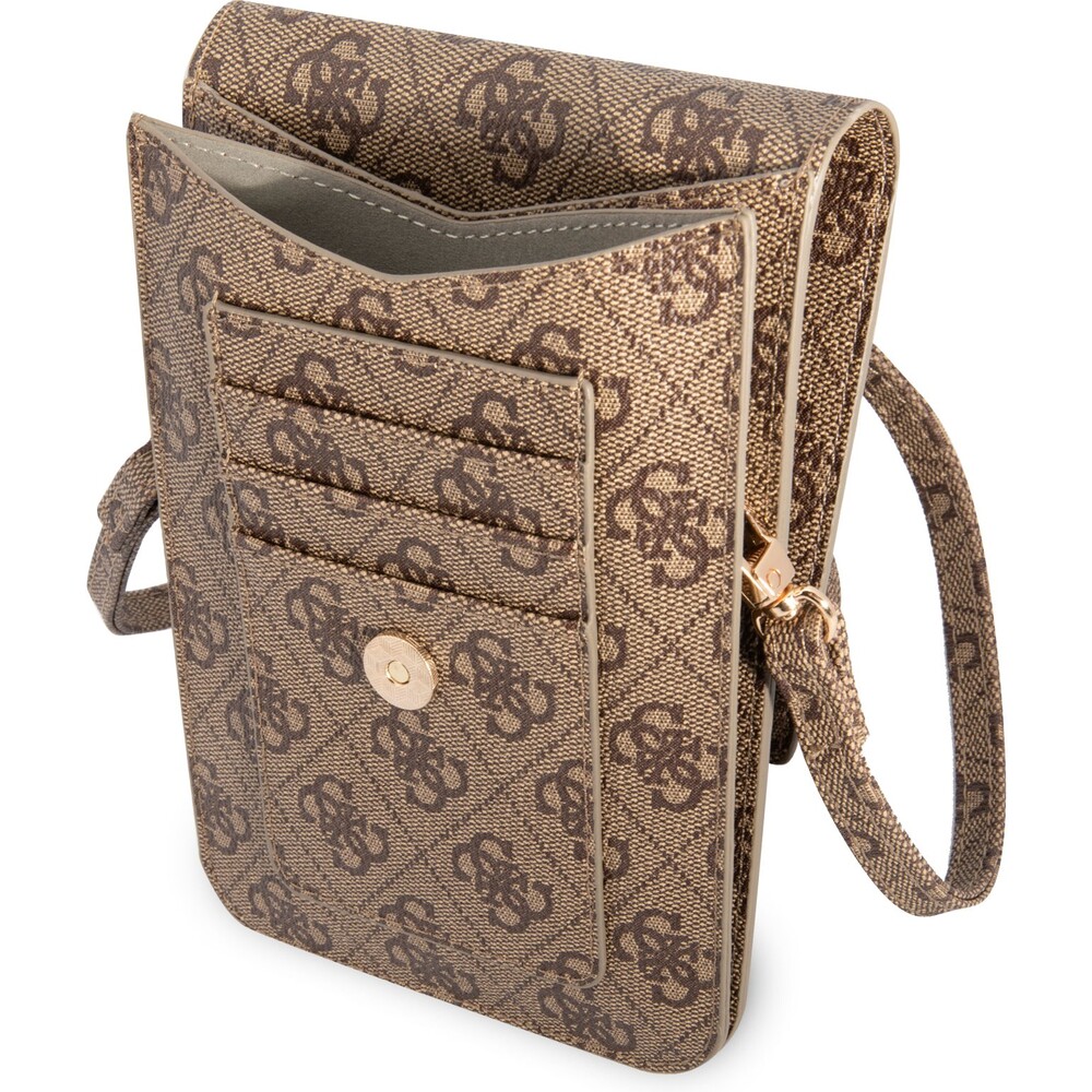 Guess-PU-4G-Metal-Logo-univerzalni-brasna-pro-telefon-hneda