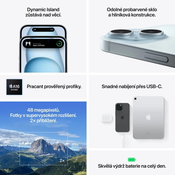 Apple iPhone 15 Plus 512GB zelený - Mobilní telefony - Obrázek XQ39000601