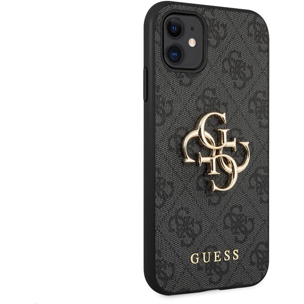 Guess-PU-4G-Metal-Logo-kryt-iPhone-11-sedy