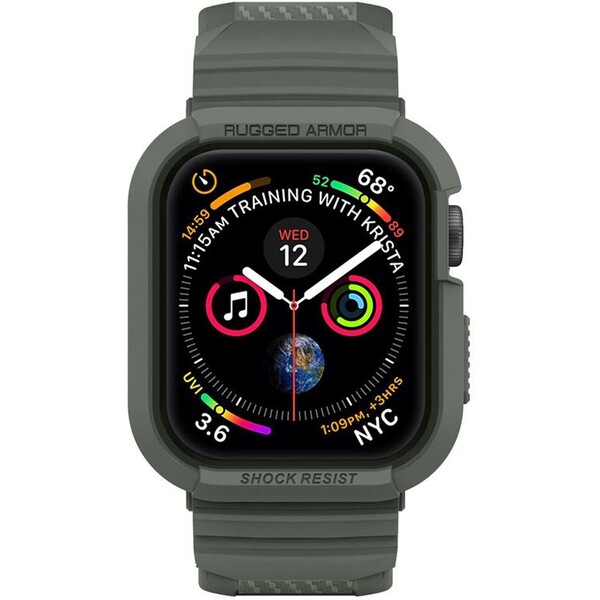 Spigen-Rugged-Armor-Pro-reminek-s-pouzdrem-Apple-Watch-44-45mm-zeleny