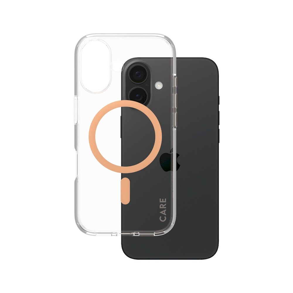 PanzerGlass-CARE-kryt-Apple-iPhone-16-MagSafe-Urban-Combat-ciry-broskvovy