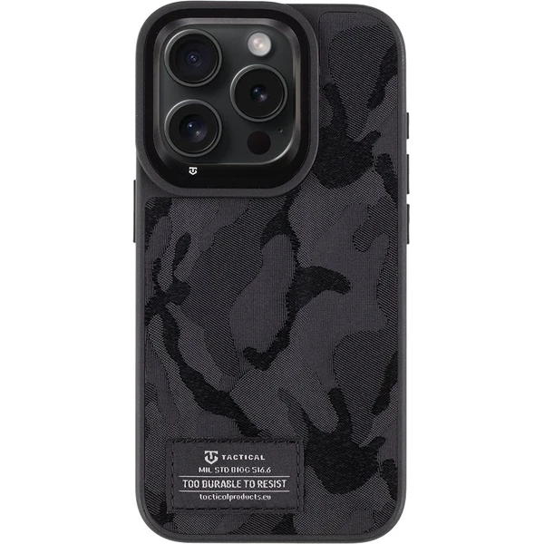 Tactical Camo Troop kryt Apple iPhone 15 Pro černý - Pouzdra - Hlavní obrázek