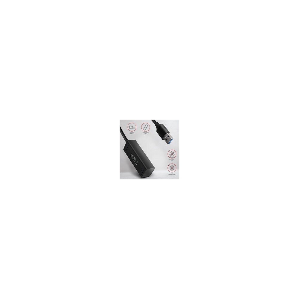 AXAGON-USB-MINI-hub-4x-USB-3-2-Gen-1-kovovy-USB-A-1-2m-cerny