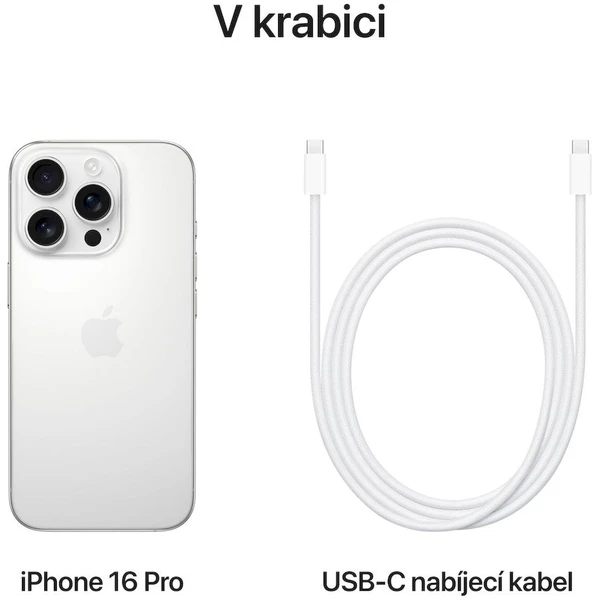 Apple iPhone 16 Pro 1TB bílý titan - Mobilní telefony - Obrázek Y3PD000K01