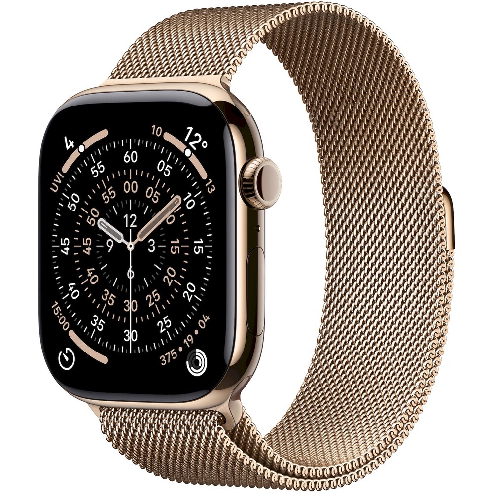 Apple-Watch-Series-11-Cellular-46mm-Zlaty-titan-se-zlatym-milanskym-tahem-S-M