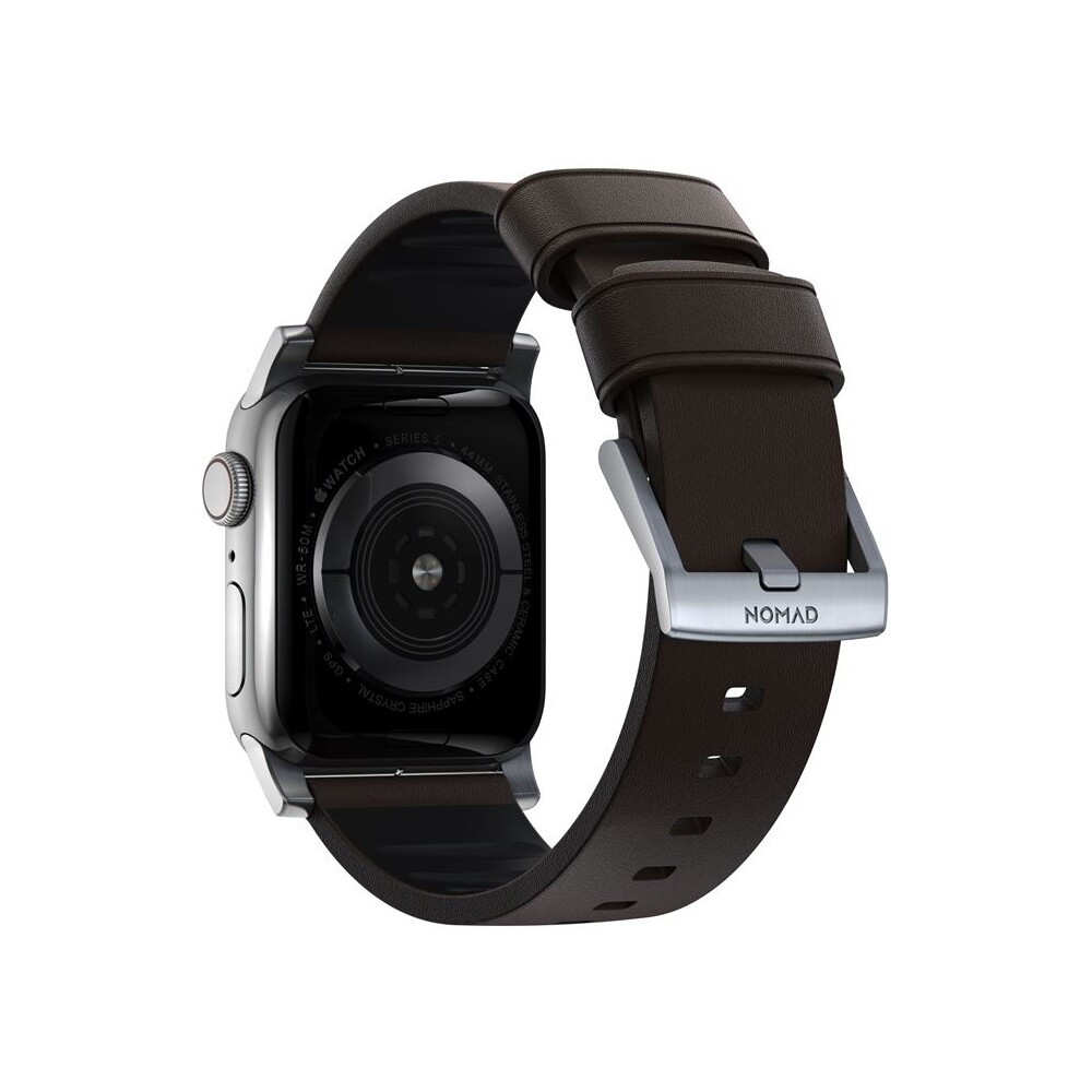 Nomad-Active-Strap-Pro-hydrofobni-kozeny-reminek-Apple-Watch-49-46-45-44-42mm-hnedy-stribrny