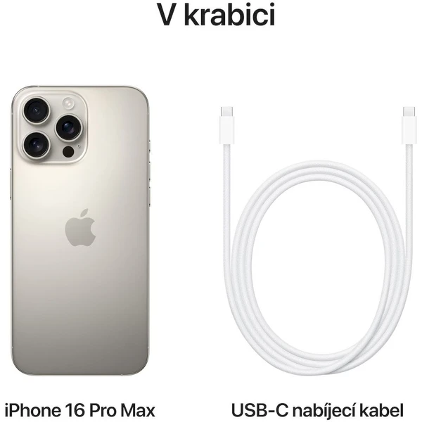 Apple iPhone 16 Pro Max 512GB přírodní titan - Mobilní telefony - Obrázek Y5PD000K01