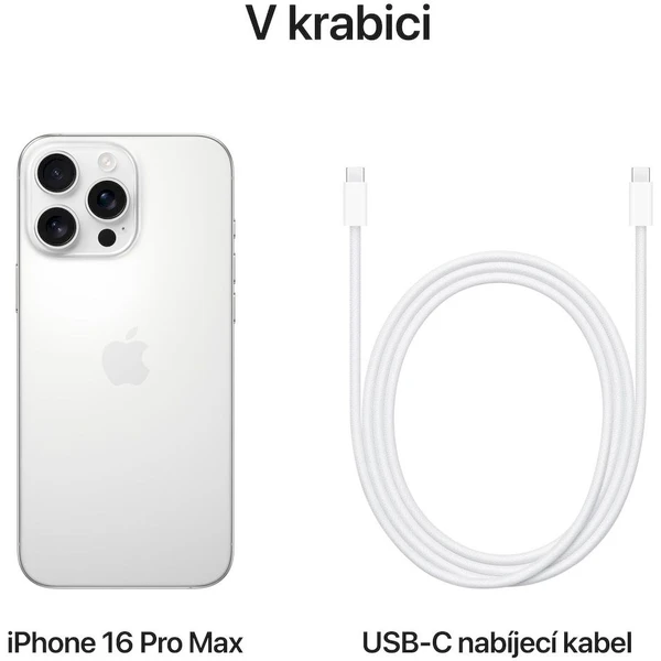Apple iPhone 16 Pro Max 1TB bílý titan - Mobilní telefony - Obrázek Y6PD000K01