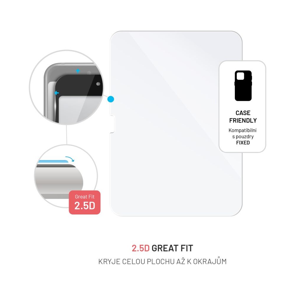 FIXED-2-5D-tvrzene-sklo-0-33mm-Apple-iPad-10-9-2022-iPad-11-2025-cire