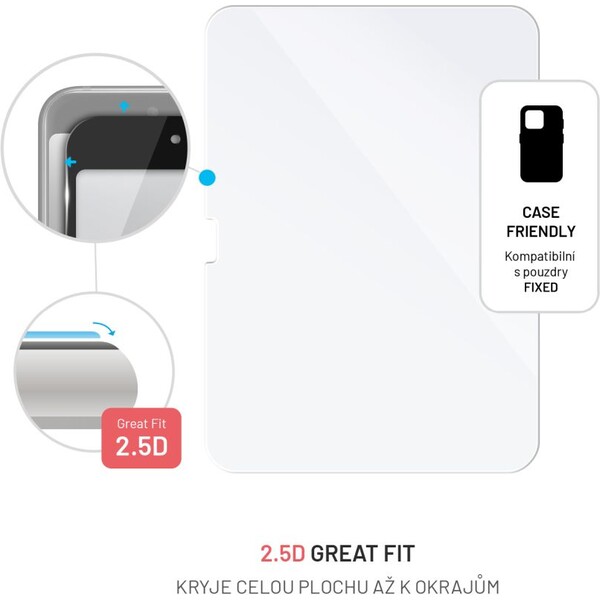 FIXED-2-5D-tvrzene-sklo-0-33mm-Apple-iPad-10-9-2022-iPad-11-2025-cire