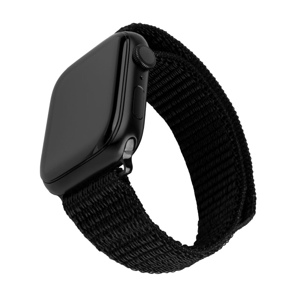 FIXED-Nylon-Sporty-Strap-reminek-Apple-Watch-38-40-41mm-cerny