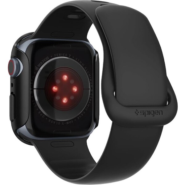 Spigen-Thin-Fit-pouzdro-Apple-Watch-9-8-7-41mm-cerne