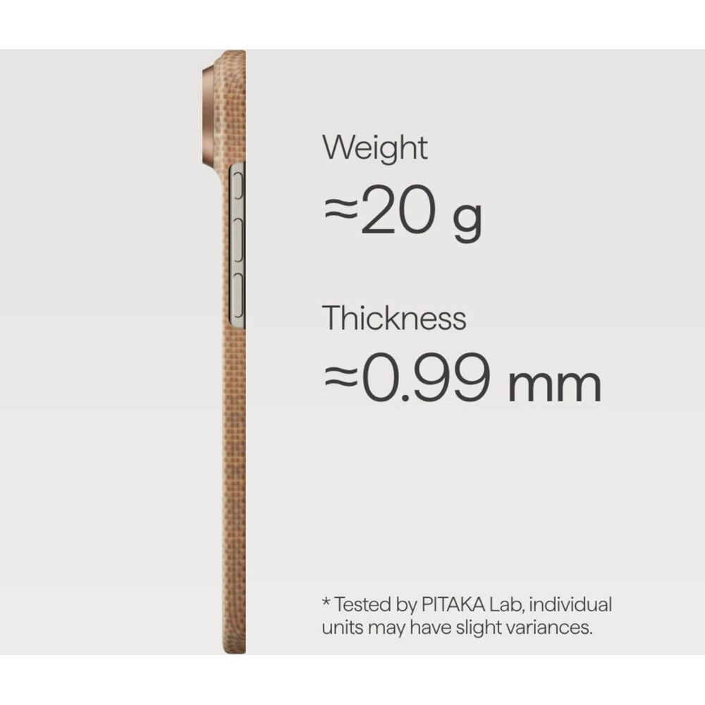 Pitaka-Ultra-Slim-Case-MagSafe-kryt-iPhone-Air-Golden-Glint