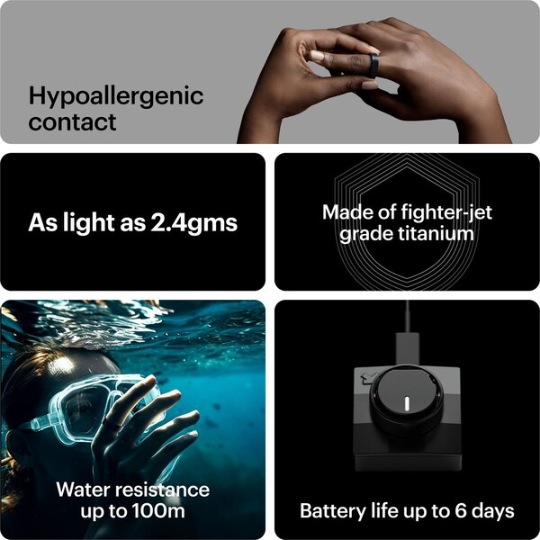 Ultrahuman-Ring-AIR-chytry-prsten-vel-10-Matt-Grey