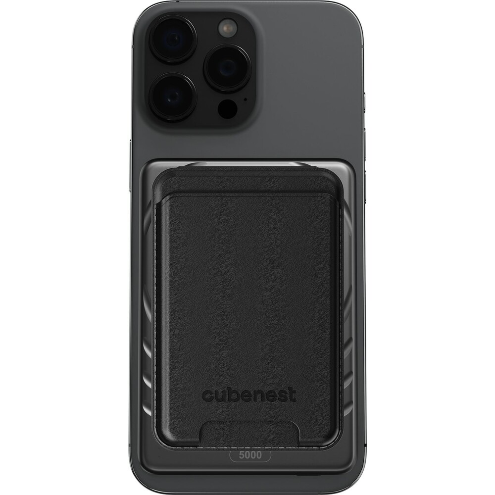 CubeNest-SQ1B3D-SlimDual-Qi2-MagSafe-powerbanka-5000-mAh-cerna